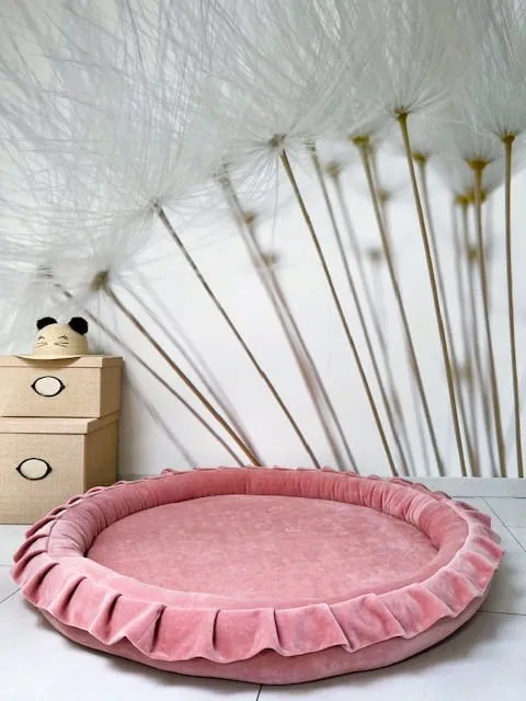 Junior Nest velvet, Rosa