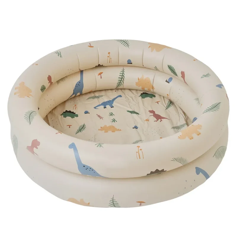 Beige Babypool Uppblåsbar med Dinosaurie Tema