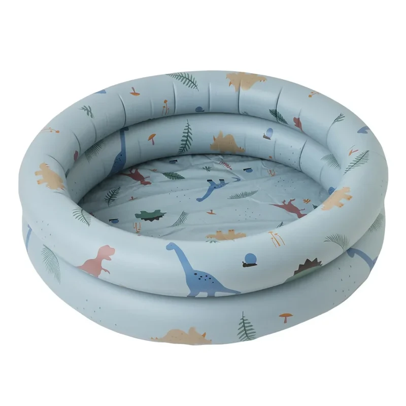 Uppblåsbar Blå Babypool med Dinosaurie Tema