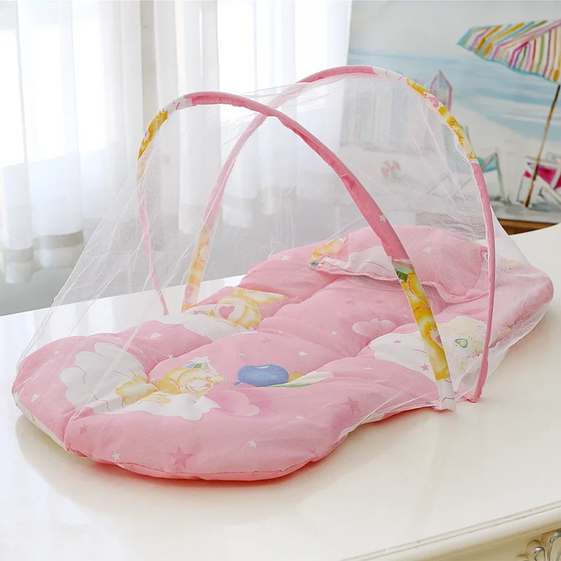 Bärbar Babysäng med Myggnät och Kudde