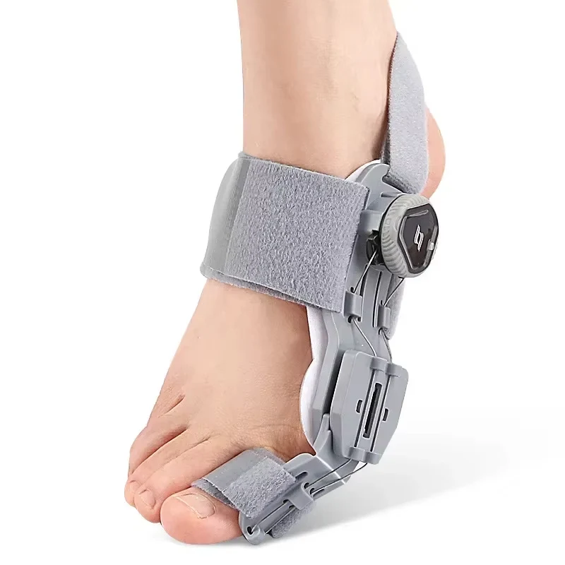 Tåkorrigerare för hallux valgus med justerbart stöd