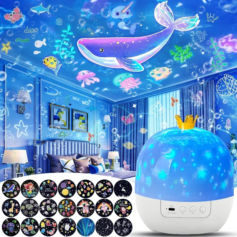 CosmoGlow – Drömmande & Kreativ – Galaxy Projektor Nattlampa med 360° Rotation