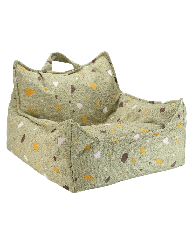Beanbag Chair, Terrazzo Moss