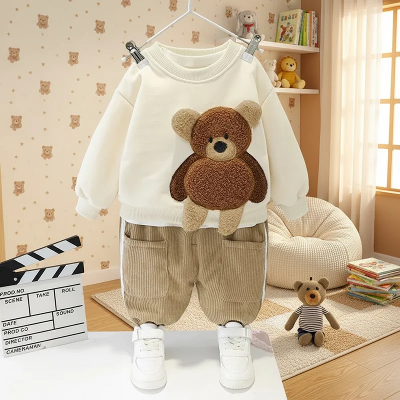 Mini Fashion™ - Varmt & mjukt – tvådelat barnklädeset