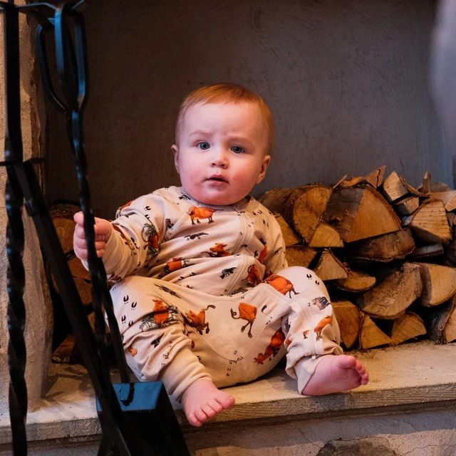 Pyjamas Mamma Mu och Kråkan Beige