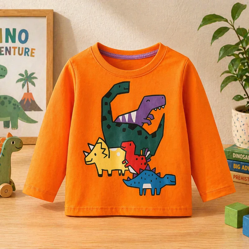 Kids Dinosaur Sweatshirt – Komfort & stil – Dino barntröja