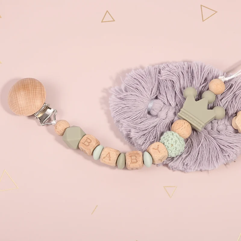 Personalized Pacifier Chain – Säker & stilfull – Personlig nappkedja