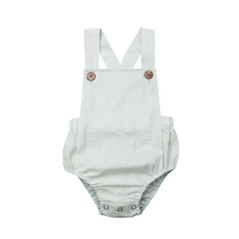 Grön Baby Sommar Body med Hängsle