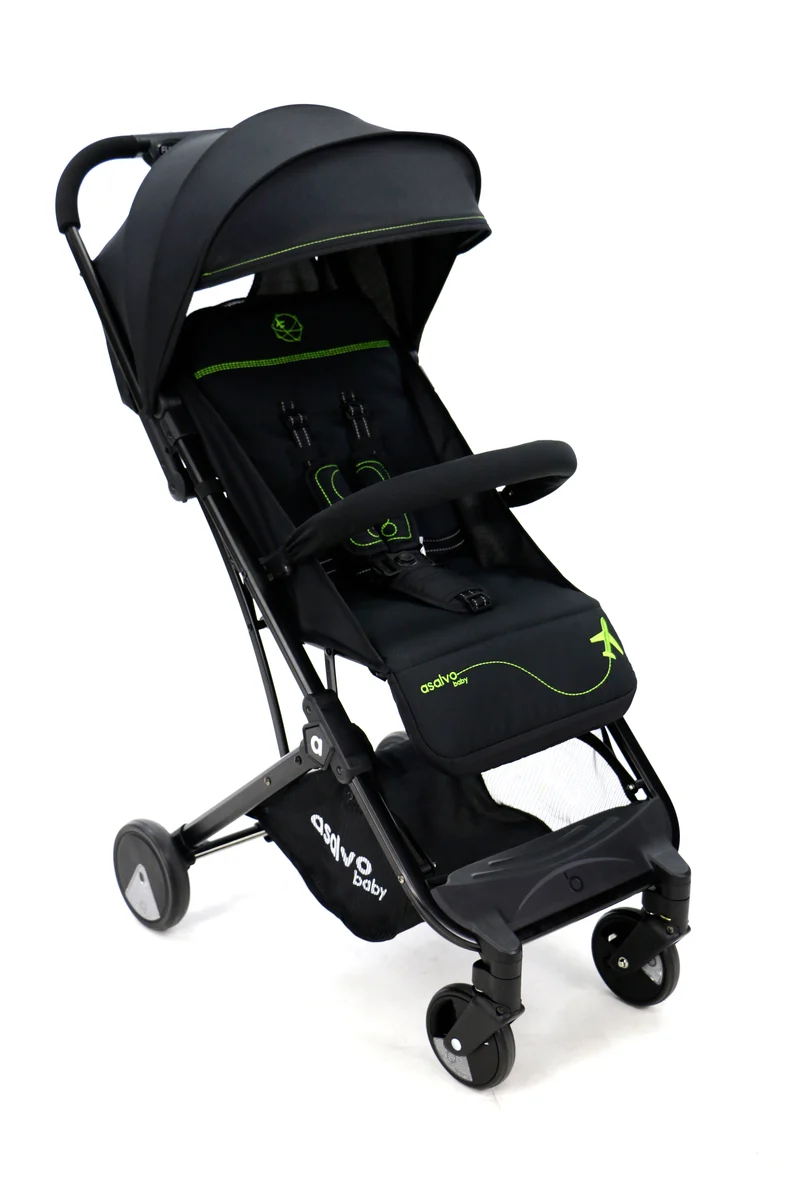 Pushchair Flight Travel+, Black/Green