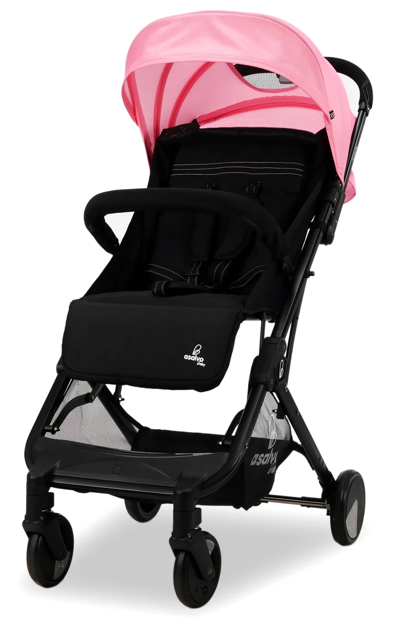 Stroller Flight Travel+, Black/Pink