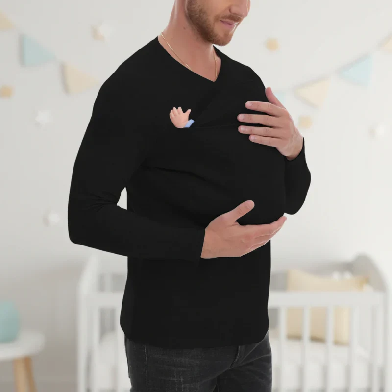 Kangaroo Pocket Shirt – Bekvämt och praktiskt – T-shirt-bärsel för män