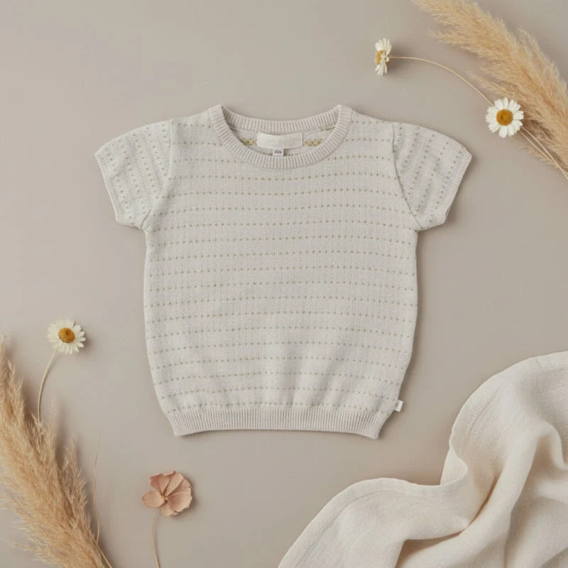 Bella Knit Top & Skirt – Lätt och luftigt – Stickat sommarset för barn