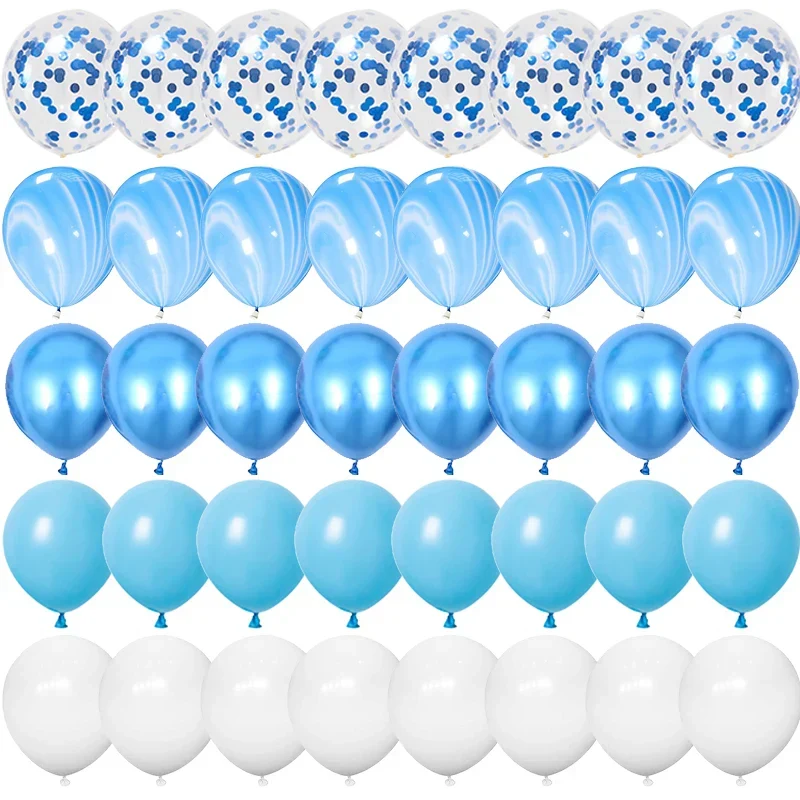 Blå Festballonger för Födelsedagskalas och Baby Showers