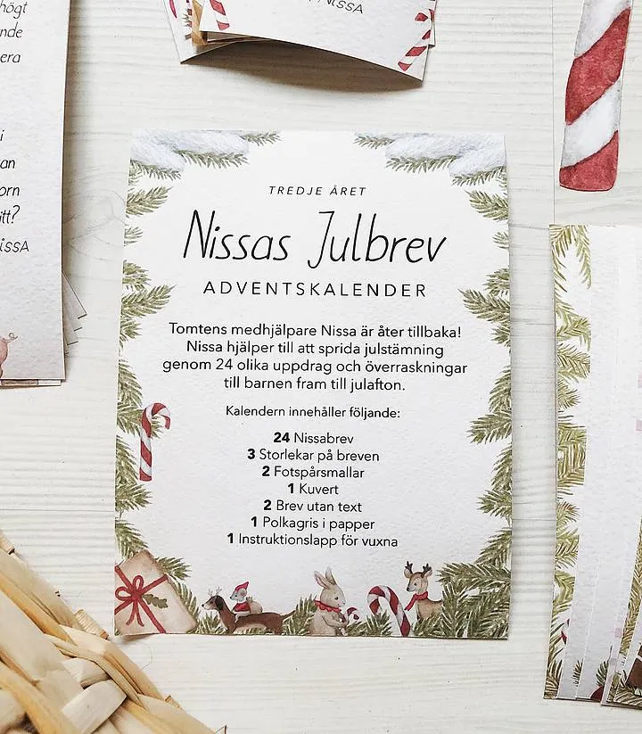 Nissas Julbrev, Adventskalender