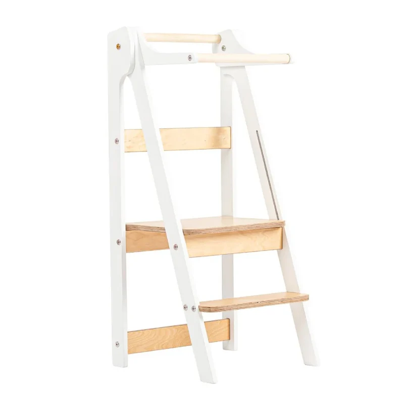 Folding Kitchen Tower | White