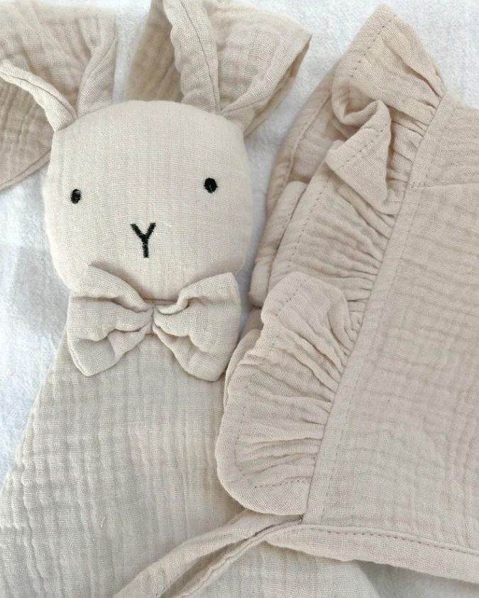Snuggle Bunny + Vera Bonnet 0-6 mån, Oat