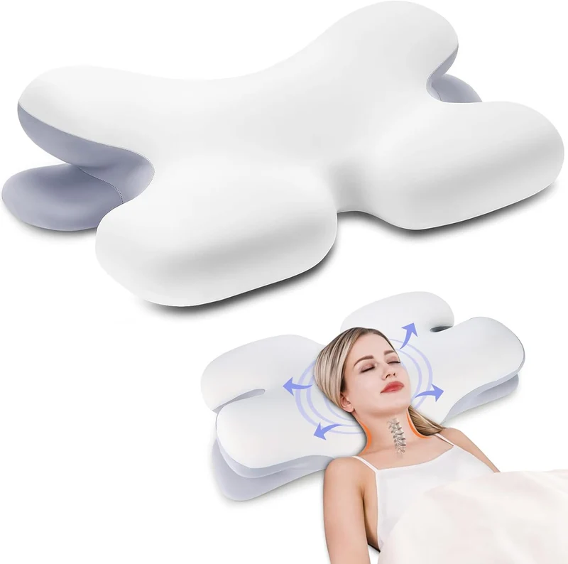Ergonomisk Nakkepude med Memory Foam for Optimal Støtte