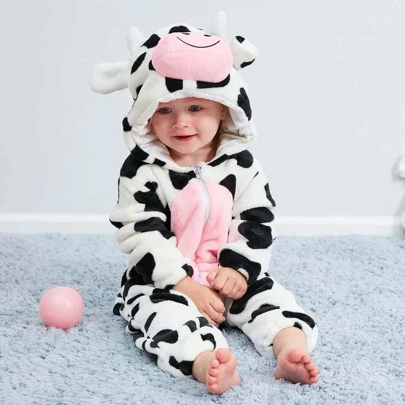 Mini Fashion™ – Djurens drömland – Onesie med djurmotiv för barn