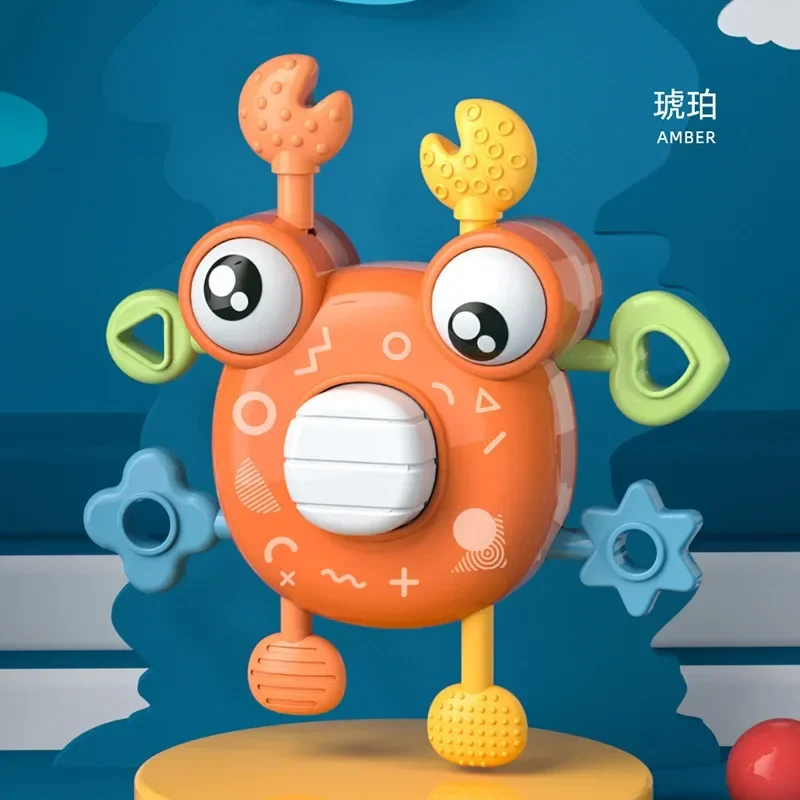 Crab Pull Toy™ – Roligt att greppa och dra – Krabba sensorisk bitleksak