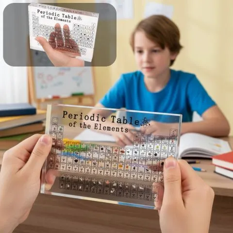 Elegant og Lærerig Periodisk System i Akryl til Hjem og Skole
