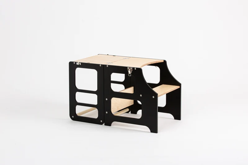 Foldable kitchen tower | Black