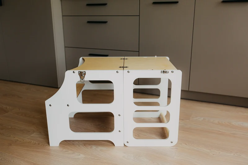 Foldable kitchen tower | White