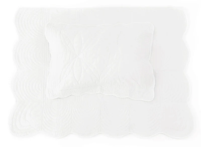 Överkast och kuddfodral King 170x235 cm, White