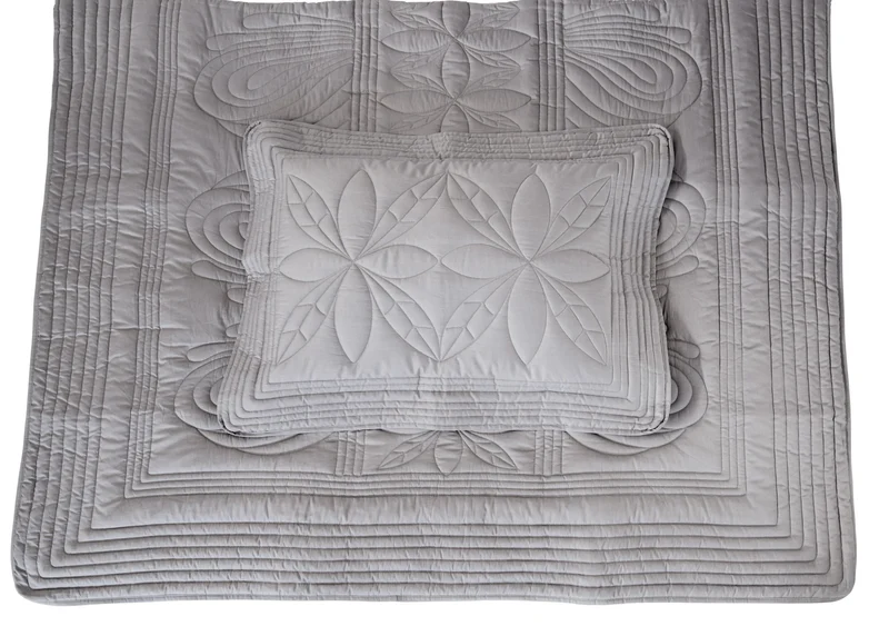 Överkast och kuddfodral King170x235 cm, Elephant grey