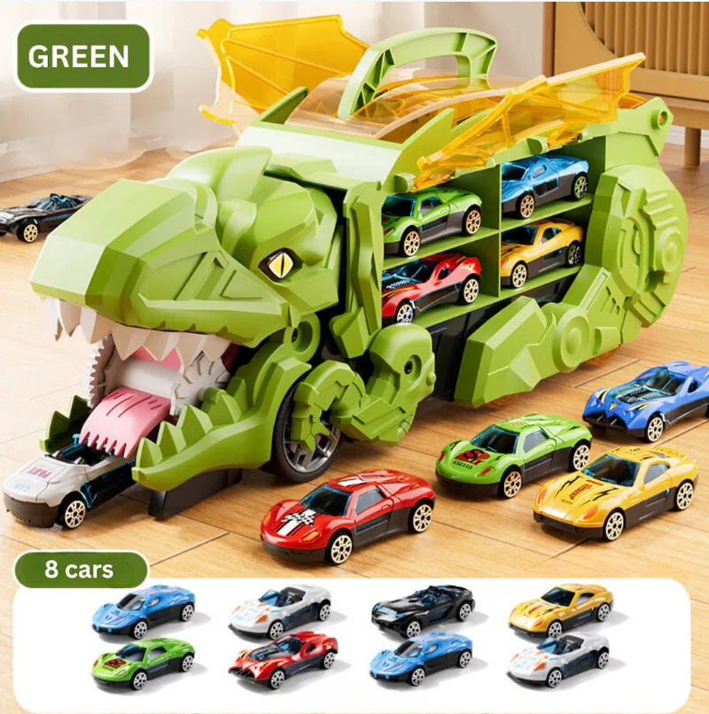 Biltransportør med Dinosaur Design – Sjov og Læring i Ét
