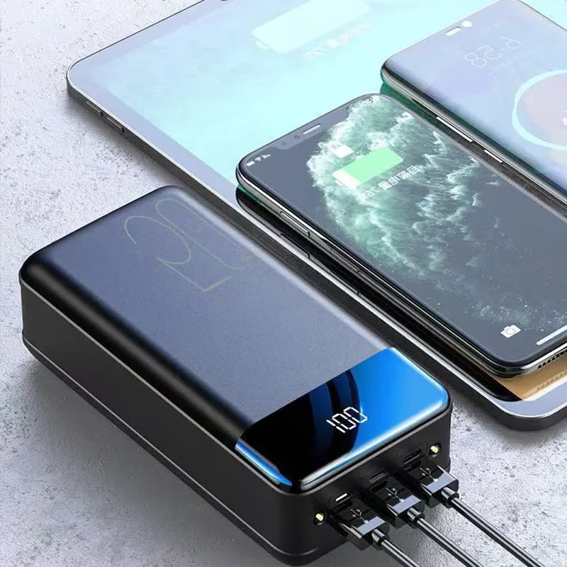 Kraftfuld Powerbank 50,000 mAh - Hurtig Opladning på Farten