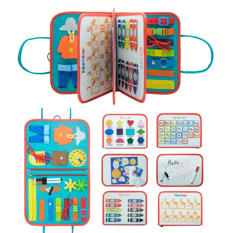 Sensory Book Board™ - Utforska och lär genom att känna - Filtbok