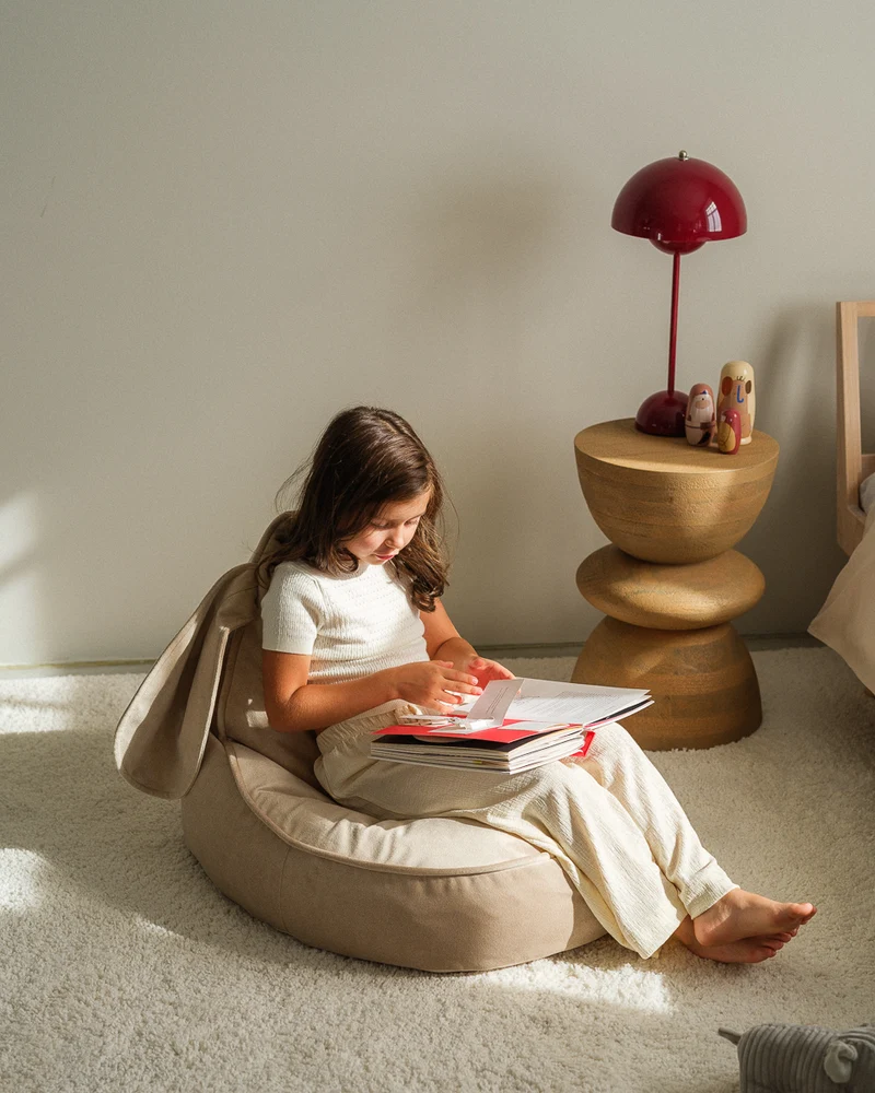 Bunny Beanbag, Dusty Beige
