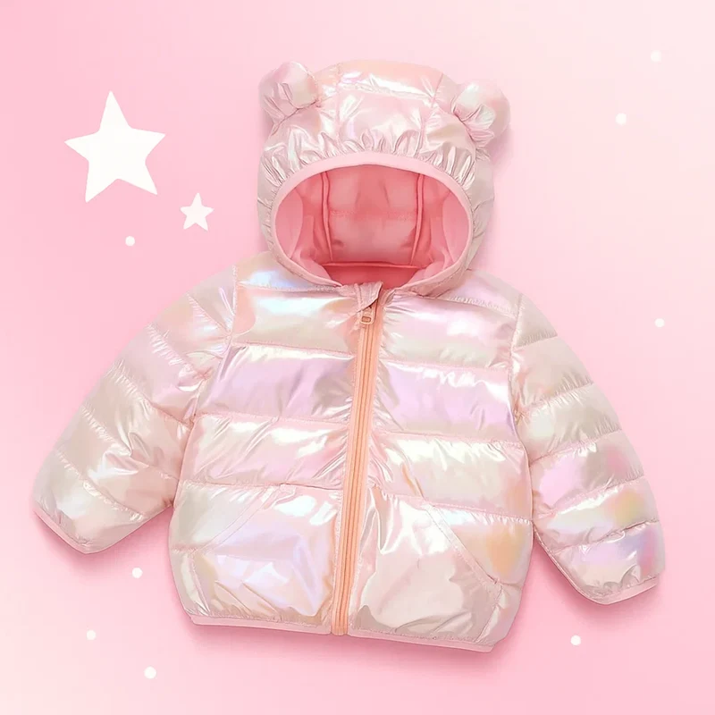 CuddleCoat – Tjock vadderad jacka med björnluva