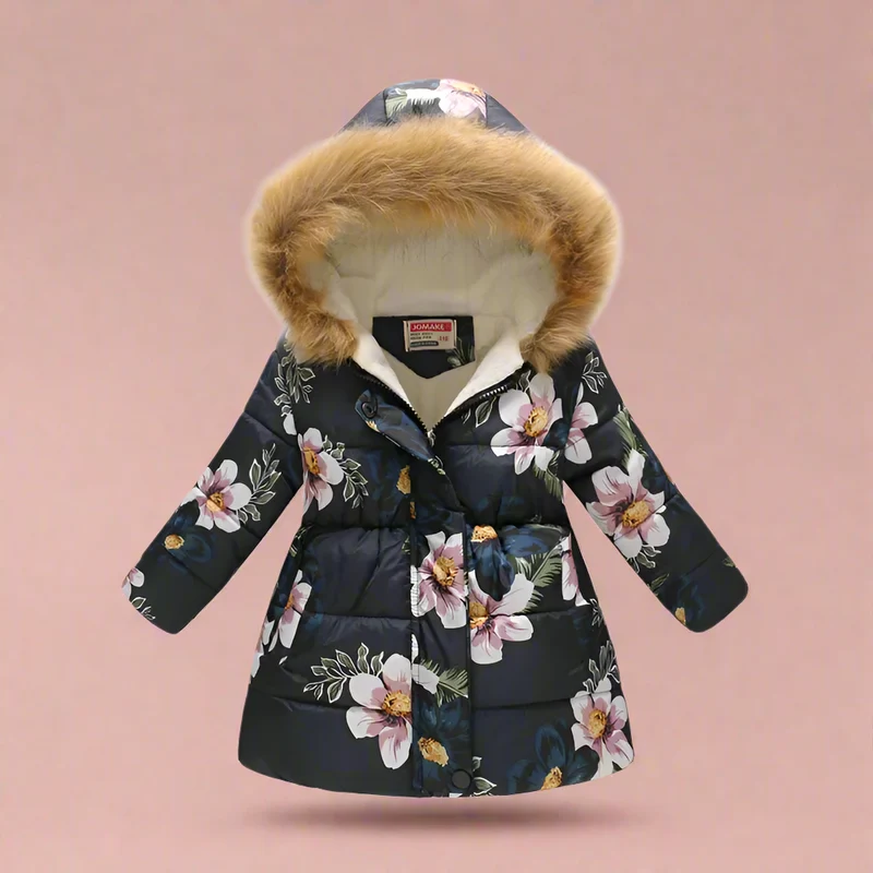 CozyTrend – Elegant & mysig – Vadderad vinterjacka för flickor
