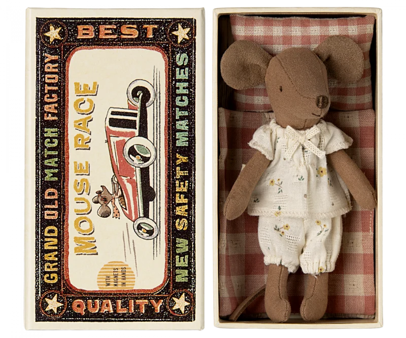 Big sister mouse in matchbox