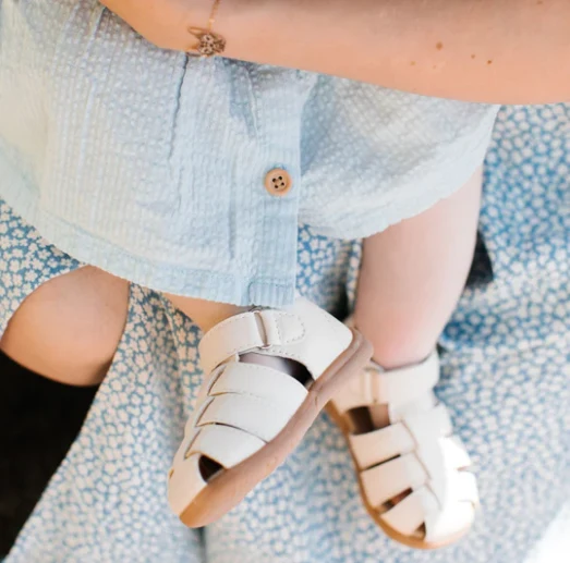 Little Gardener Sandal, Off White