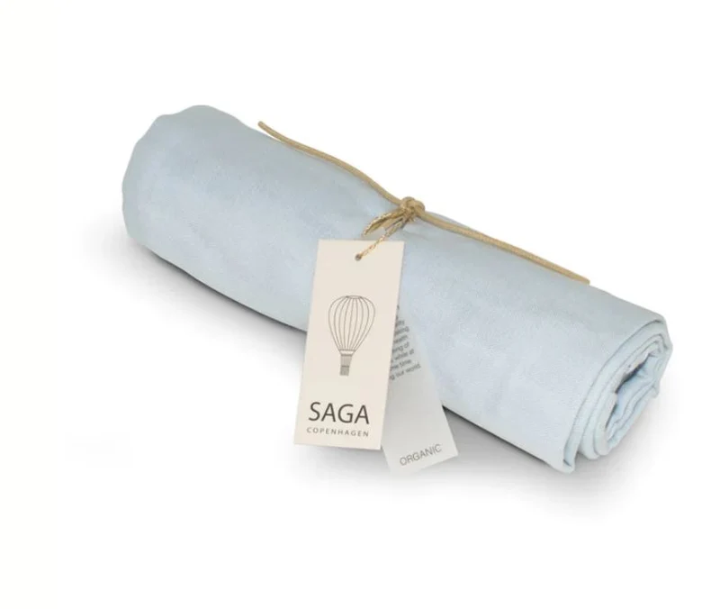 Muslinfilt Swaddle, Ice Blue 100x100