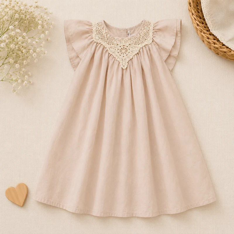 Lace Stitching Dress – Elegans & komfort – Spets & sömmar