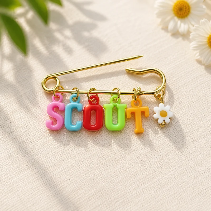 Personalized Charm Pin – Personligt & stilfullt – Namnbrosch