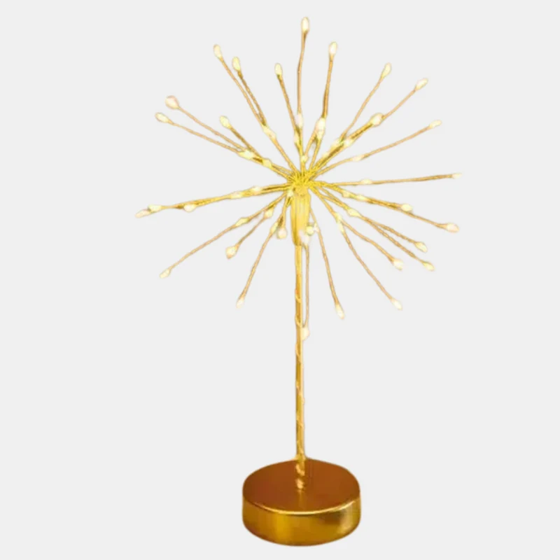 Stjerneformet LED-bordlampe med varm, hyggelig belysning