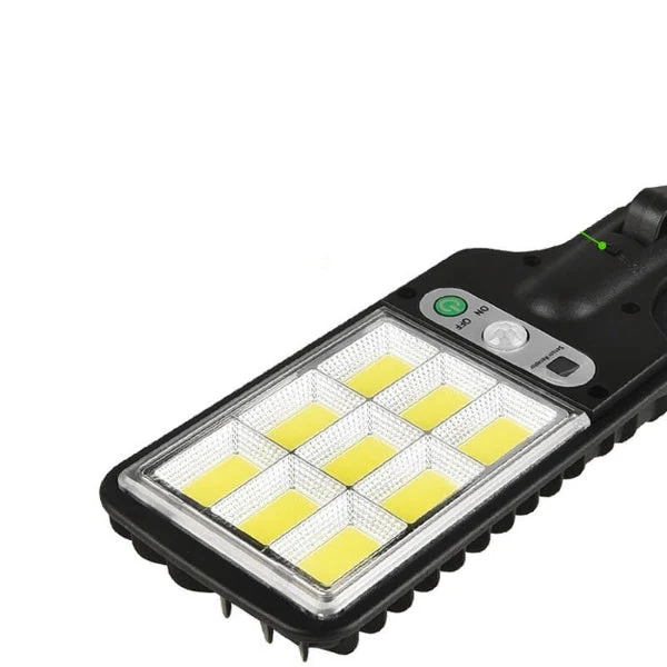 Effektiv Solcellelampe med Sensor og Fjernbetjening