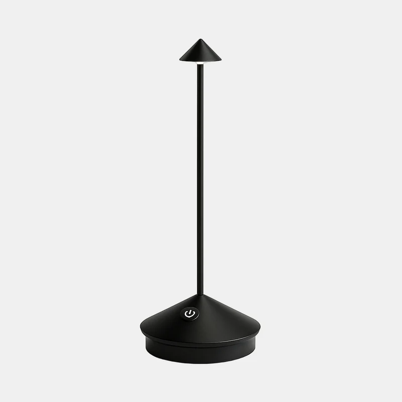 Trådløs LED Bordlampe med Dimbart, Vejrbestandigt Design