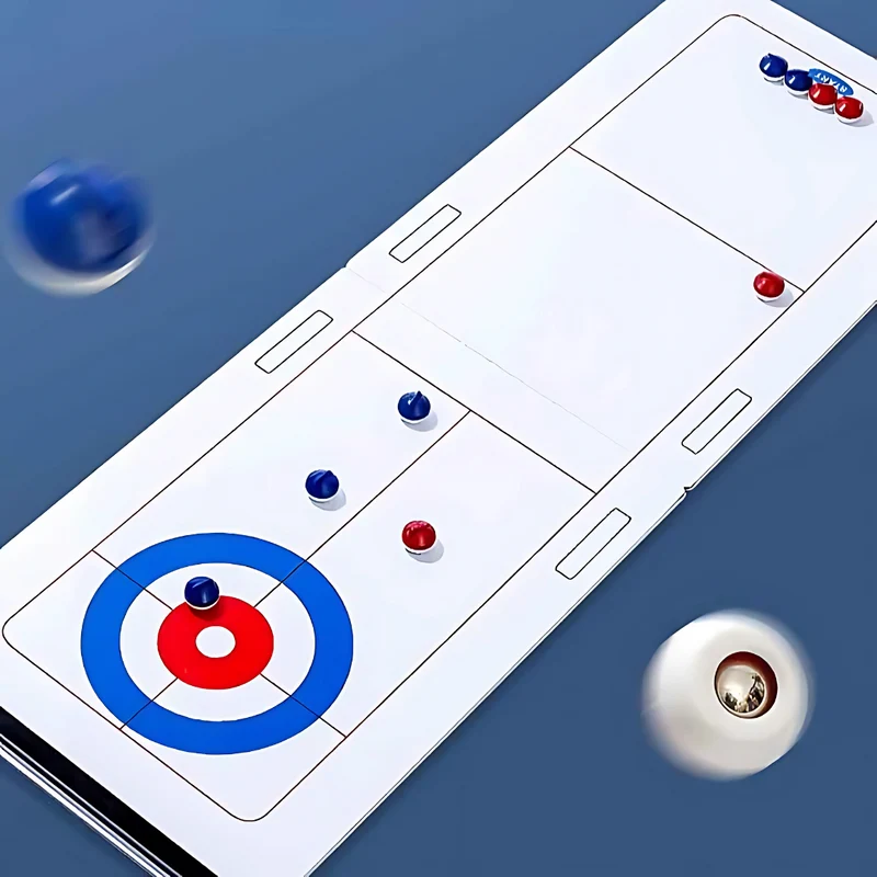 Sjovt Indendørs Curling Spil til Børn - Perfekt til Familien