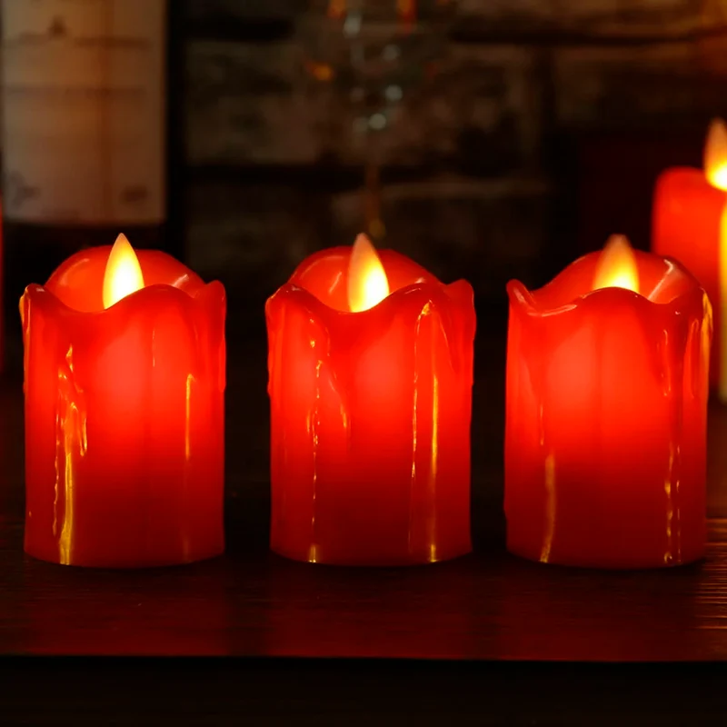 Sikre LED Lys med Flammeeffekt til Festlige Anledninger