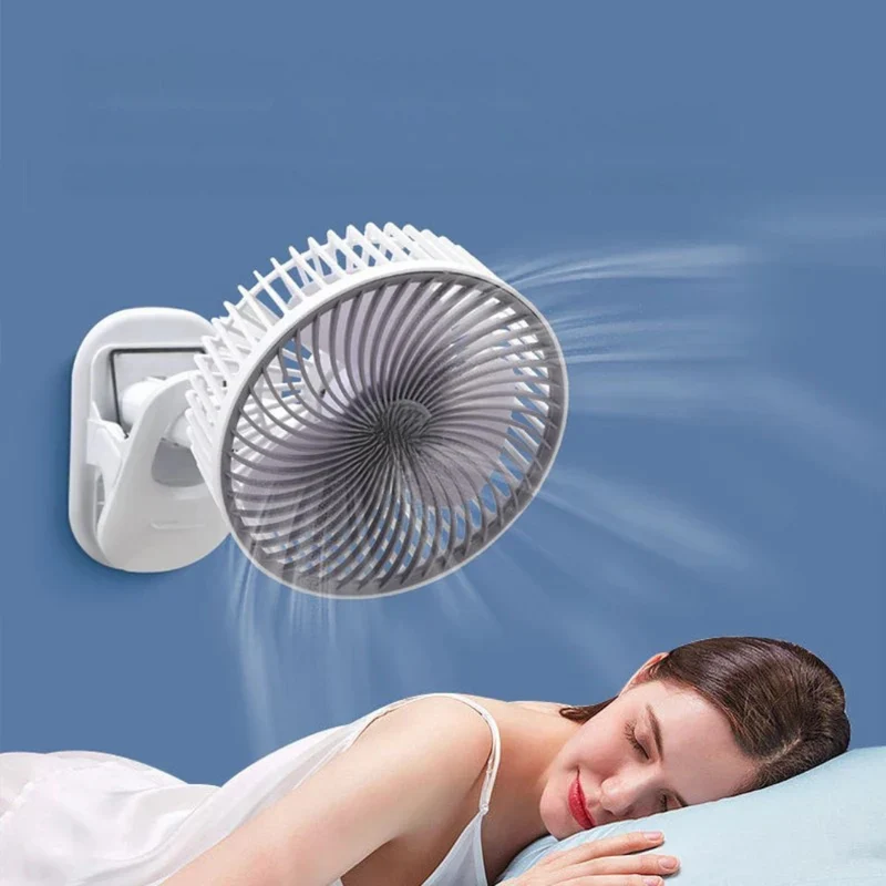 Bærbar 4-i-1 Ventilator med Klips for Fleksibel Køling