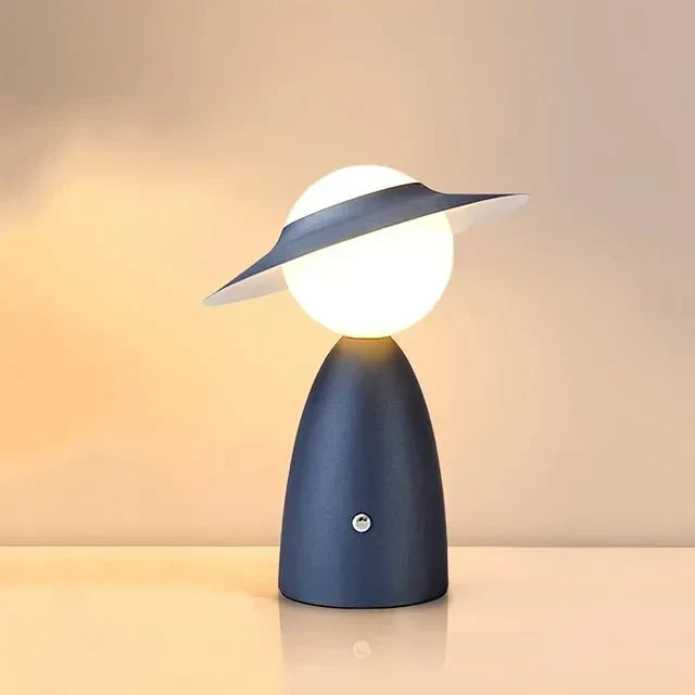 Elegant LED Bordlampe med Trådløs Opladning og Dæmpning