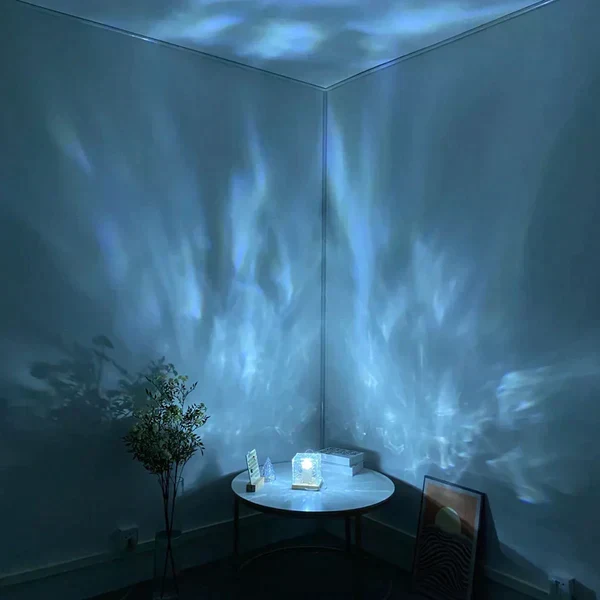 Bordlampe med Skiftende Krystalbase og 12 Farver