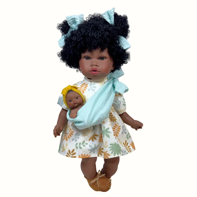 Docka Alika med baby – 40 cm