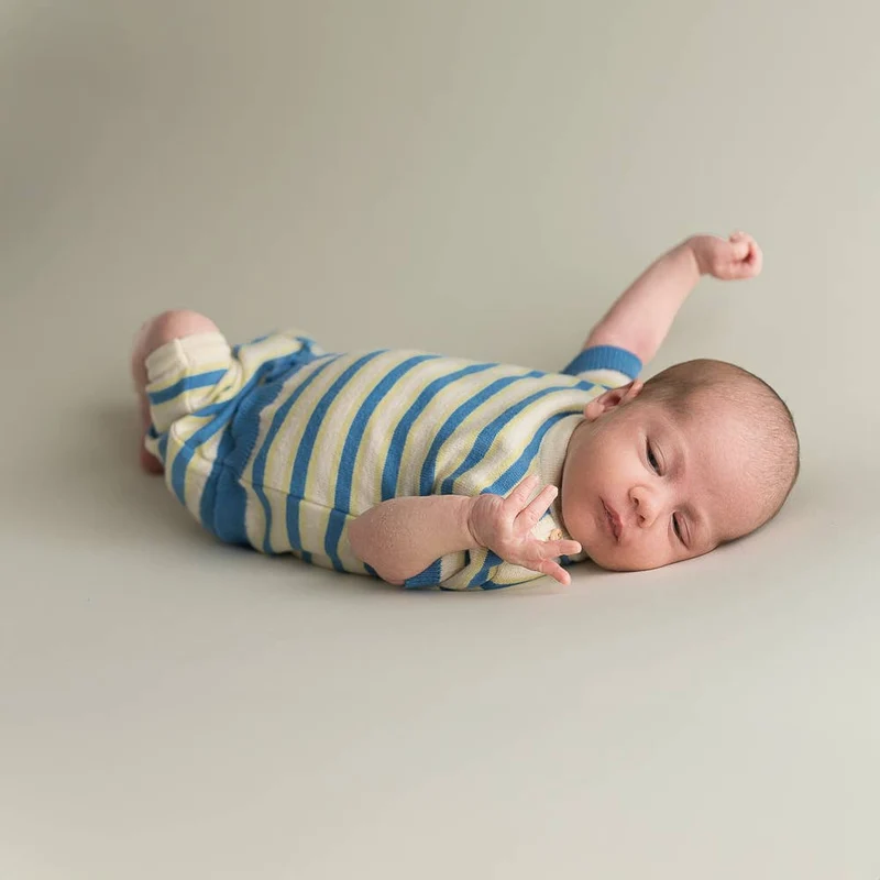 Babyset Royal Blue i ekologisk bomull | Micu Micu