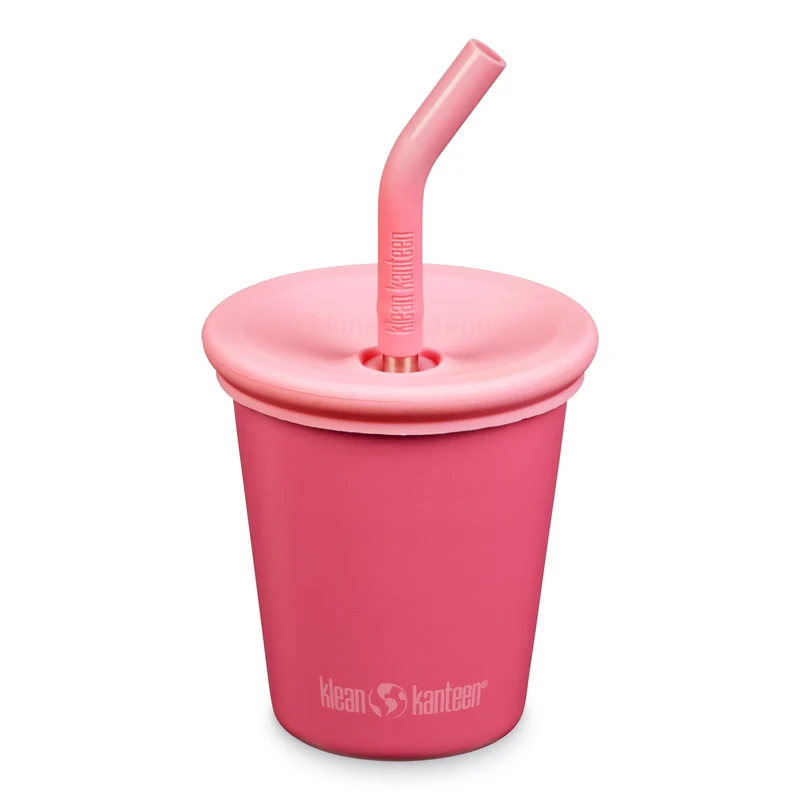 Klean Kanteen - kids cup - straw lid - rouge red
